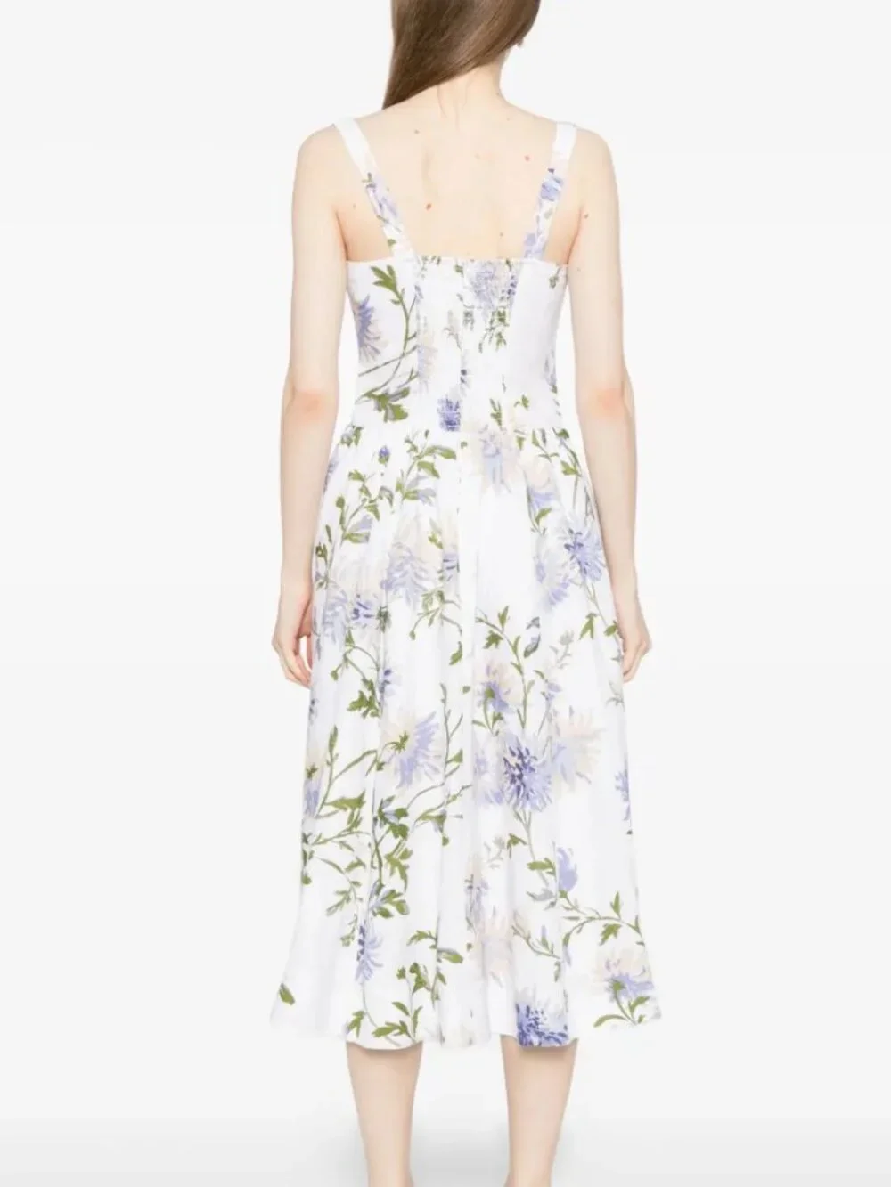 Reformation Janu Linen Midi Dress in Serenity Size 2